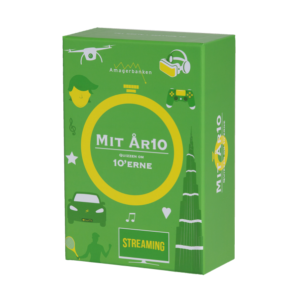 Mit aar10 - 10'erne - quizspil - selskabsspil - familiespil - lad os spille