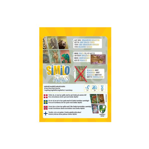 Similo - Wild Animals - Dansk - boernespil - rejsespil - familiespil (1)