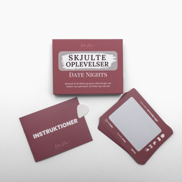 Date Nights - skrabekort - aktiviteter for par - meaningful moments - par spil - lad-os-spille