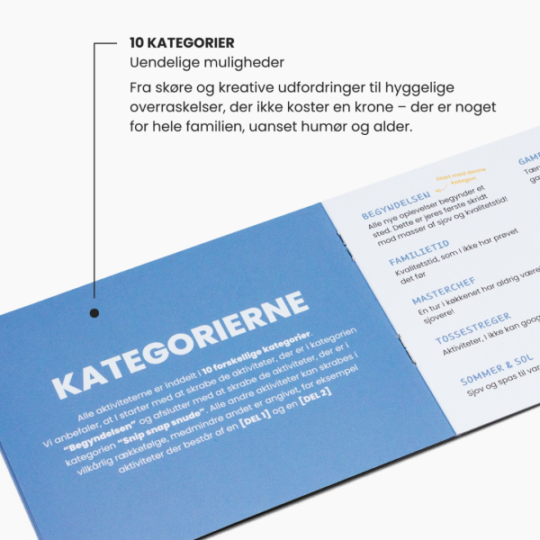 For hele Familien - skrabekort - familieaktiviteter - skjulte oplevelser - meaningful moments - lad-os-spille