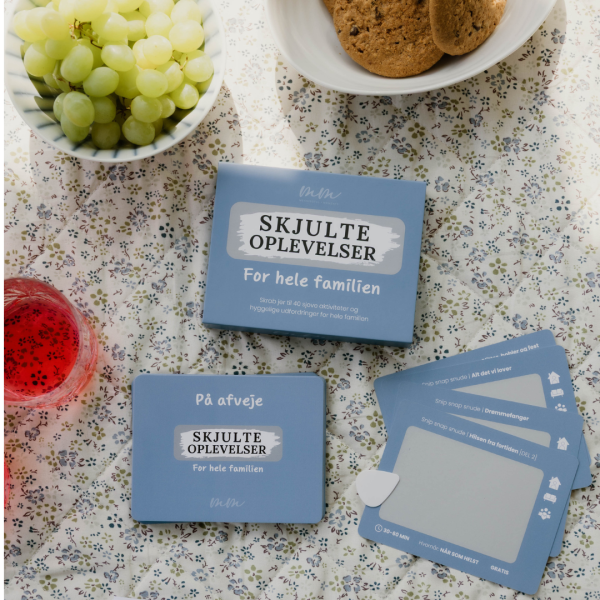 For hele Familien - skrabekort - familieaktiviteter - skjulte oplevelser - meaningful moments - lad-os-spille