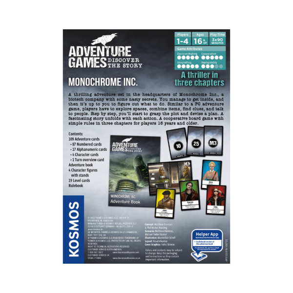 Adventure Games Monochrome - eng - mysteriespil - escaperoom spil