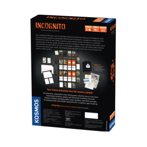 Masters of Crime Incognito - mysteriespil - escaperoom spil bagside