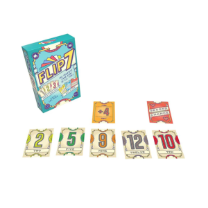Flip 7 kortspil engelsk - familiespil