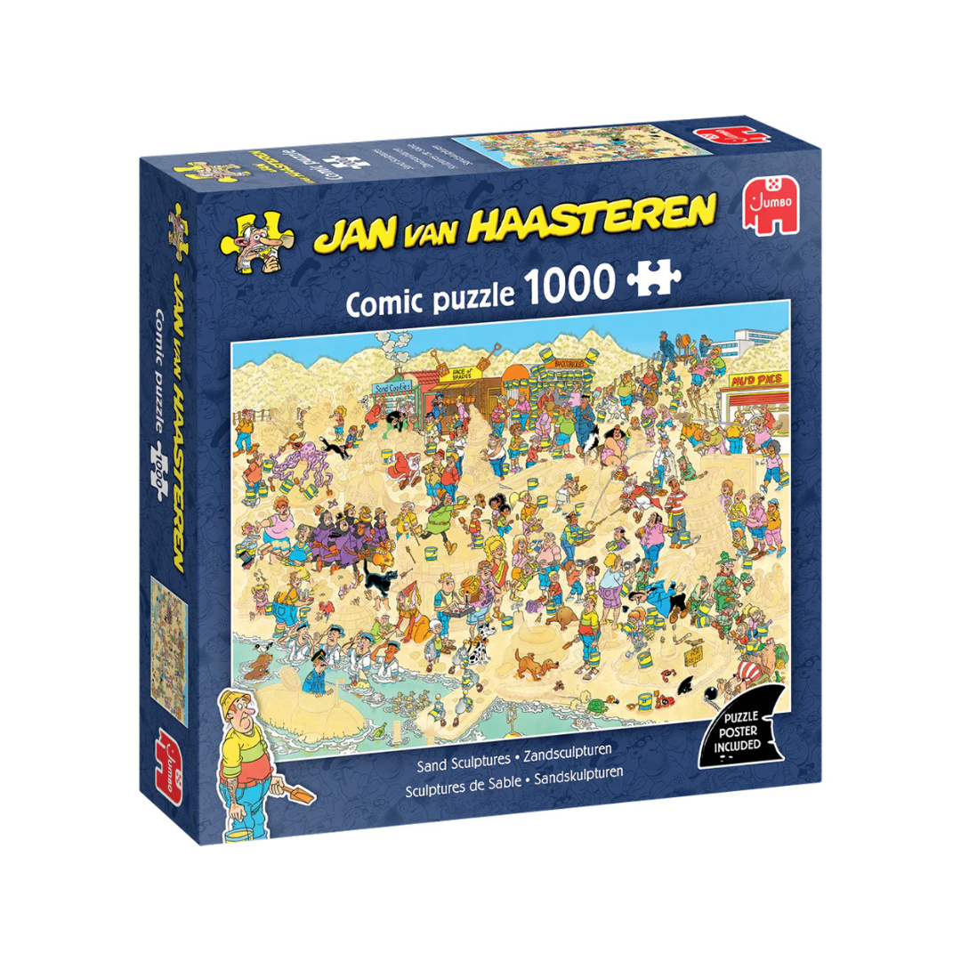 Jan van Haasteren - sandskulpturer 1000 brikker - puslespil