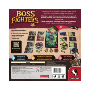 Boss Fighters QR - kortspil - strategispil - fantasy - samarbejdsspil