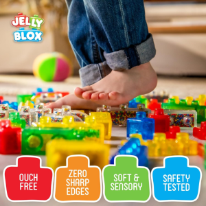 JellyBlox 2-i-1 Opbevaringskasse – 30 dele - byggerklodser - byggesaet - legetoej (4)