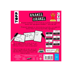 Krakel Orakel - mind the lines - samarbejdsspil - familiespil - selskabsspil - festspil - tegnespil - kreative spil - bagside