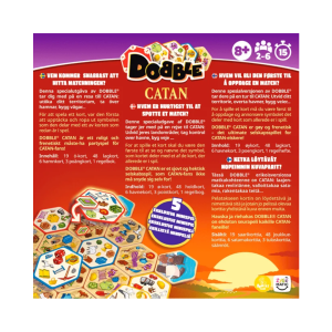Dobble Catan Nordic - kortspil - selskabsspil - hurtige spil - under 1 time - familiespil - observationsspil (2)